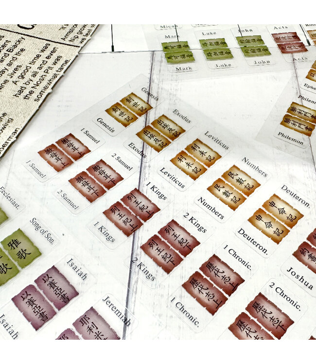 中英文聖經索引貼——古卷