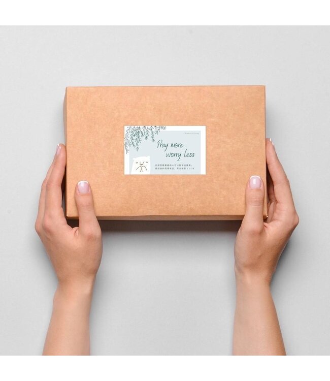 包裝祝福貼紙——禱告熊（10入）