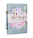Trust in the Lord Pearlescent Pewter Floral Fashion Bible Cover - Proverbs 3:5 時尚仿皮聖經套