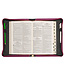 Be Still and Know Pearlescent Plum Fashion Bible Cover - Psalm 46:10 時尚仿皮聖經套