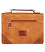 Trust in the Lord Tan and Honey-brown Classic Bible Cover 仿皮拉鏈聖經套