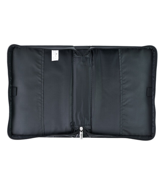 Be Strong Lion Two-Tone Classic Bible Cover - Joshua 1:9 仿皮拉鏈聖經套