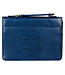 Blessed Is The One Nautical Navy Faux Leather Classic Bible Cover - Jeremiah 17:7 仿皮拉鏈聖經套