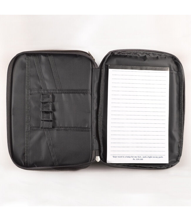 Two-fold Brown Faux Leather Organizer Bible Cover 仿皮拉鏈聖經套