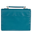 God's Grace Teal Paisley Faux Leather Fashion Bible Cover 時尚仿皮聖經套