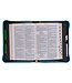 God's Grace Teal Paisley Faux Leather Fashion Bible Cover 時尚仿皮聖經套