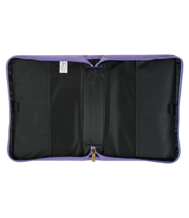 Saved by Grace Hydrangea Lavender Faux Leather Fashion Bible Cover - Ephesians 2:8 時尚仿皮聖經套