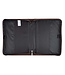 A Man's Heart Brown Faux Leather Classic Bible Cover - Proverbs 16:9 仿皮拉鏈聖經套