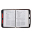 A Man's Heart Brown Faux Leather Classic Bible Cover - Proverbs 16:9 仿皮拉鏈聖經套