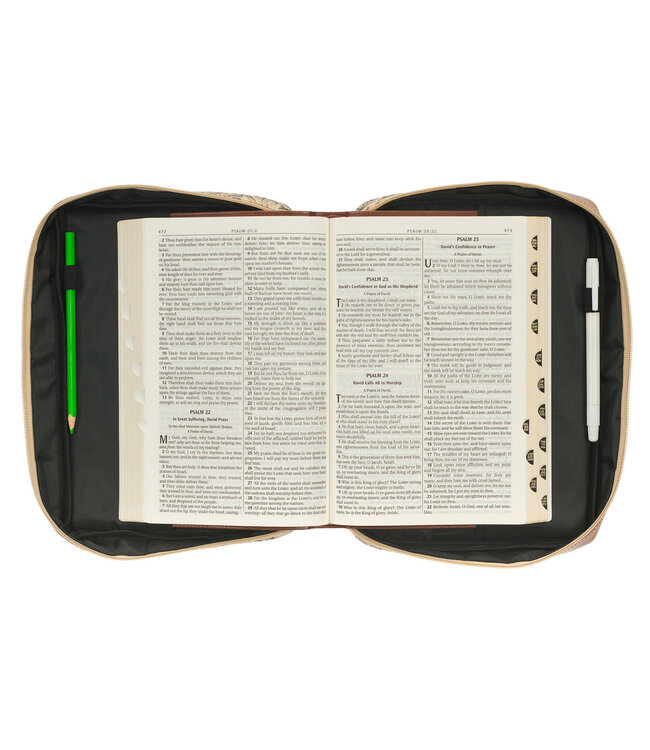 Amazing Grace Natural Canvas Bible Cover 綿質帆布聖經套