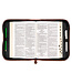 Stand Firm Two-tone Brown Faux Leather Classic Bible Cover - 1 Corinthians 16:13 仿皮拉鏈聖經套