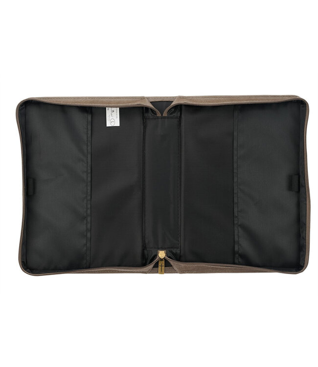 For I know the Plans Brown Faux Leather Classic Bible Cover - Jeremiah 29:11 仿皮拉鏈聖經套