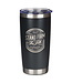 Stand Firm Black Stainless Steel Travel Tumbler - 1 Corinthians 16:13 | 不銹鋼旅行保溫杯