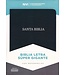 NVI Biblia Letra Súper Gigante negro, piel fabricada con índice (Span-NIV Super Giant Print Reference Bible)