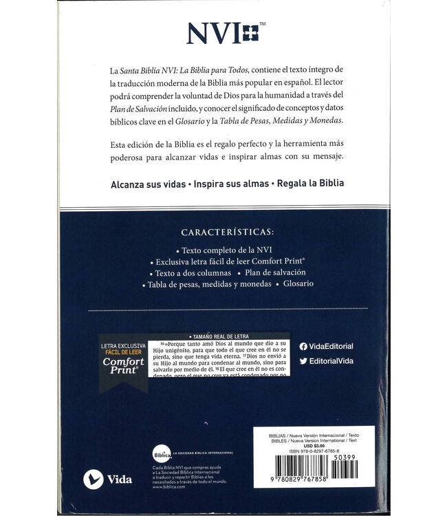 Biblia NVI, Edición Económica (NVI Holy Bible, Economy Edition)