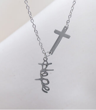 Eden Merry Jewelry Scripted Collection - Hope/Cross Necklace 【話語系列】盼望十字架項鍊