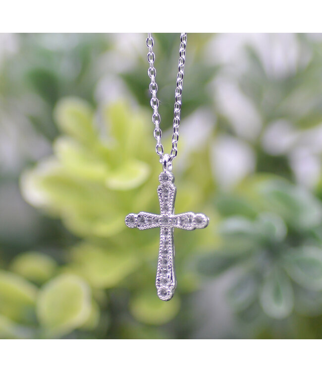 Grace Collection - Silver Cross Necklace 【恩典系列】銀十字架項鍊