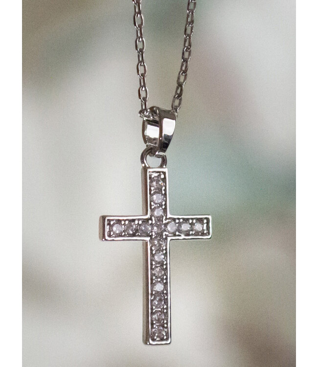 Grace Collection - Cross Necklace - Silver 【恩典系列】銀十字架項鍊
