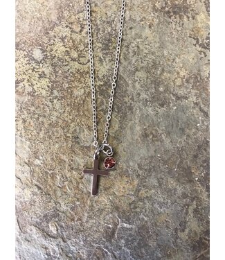 Eden Merry Jewelry Birth Stone Necklaces - June Alexandrite 【生日石系列】六月——亞歷山大石十字架項鍊