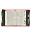 Strength and Dignity Rose Pink Faux Leather Bible Cover - Proverbs 31:25 仿皮拉鏈聖經套