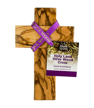 Logos Trading Post 6.5" Olive Wood Wall Cross | 橄欖木掛式十字架 6.5"