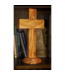 12" Olive Wood Standing Cross | 橄欖木立式十字架 12"