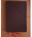 NIV, Thinline Bible, Giant Print, Red Letter, Comfort Print, Burgundy Bonded Leather