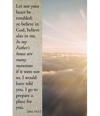 B&H Publishing Group Funeral Bulletin: In My Father's House (Package of 100): John 14:1-2 (KJV)