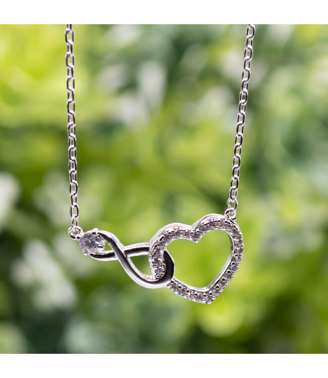 Grace Collection - Infinity Heart-Silver 【恩典系列】無限的心銀色項鍊