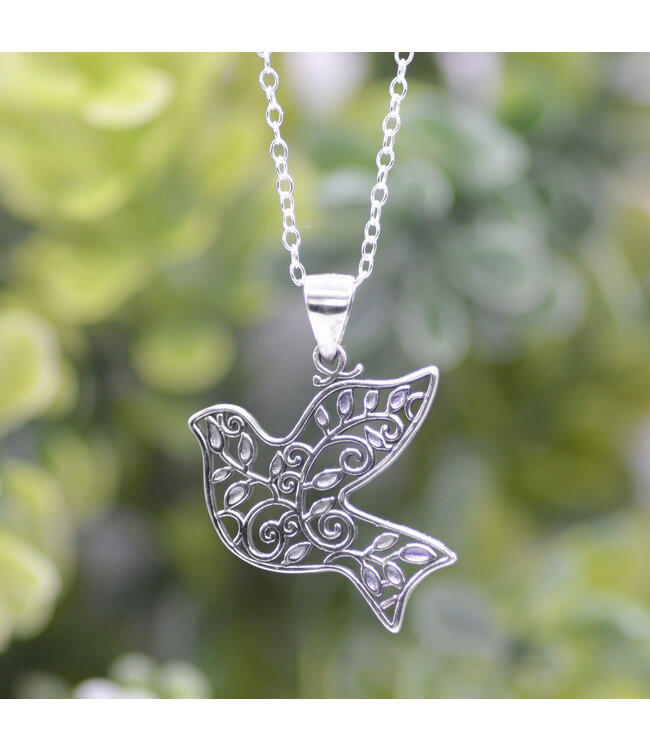 Grace Collection - Dove-Sterling Silver 【恩典系列】鴿子項鍊