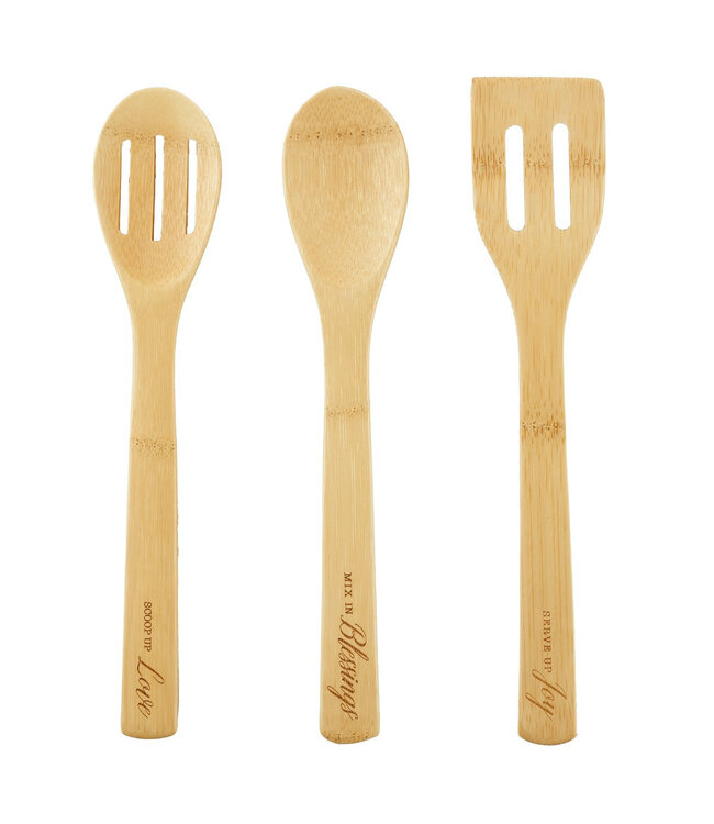 Love, Blessings, Joy Bamboo Spoon Set 竹製匙勺套裝