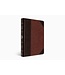 ESV Large Print Wide Margin Bible - TruTone, Brown/Cordovan, Portfolio Design