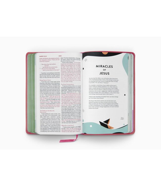 ESV Kid's Bible, Thinline - TruTone, Berry, The True Vine Design