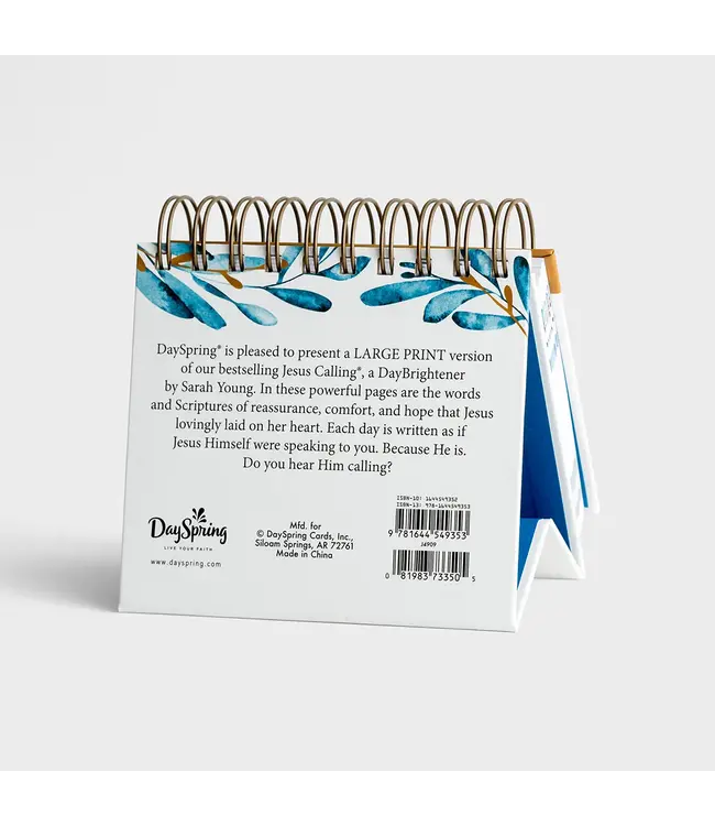 Jesus Calling: Enjoying Peace in His Presence - Large Print - Perpetual Calendar