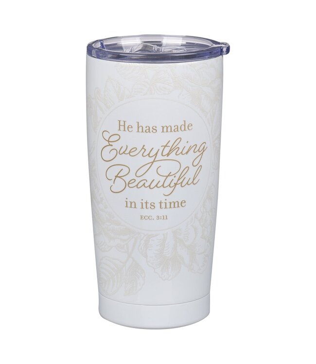 Everything Beautiful Stainless Steel Travel Tumbler - Ecclesiastes 3:11 | 不鏽鋼旅行保溫杯