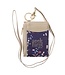 Seek First Taupe and Navy Faux Leather ID Card Holder - Matthew 6:33 | 仿皮身份證夾