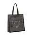 Trust in the Lord Charcoal and Gold Reusable Non-woven Shopping Tote Bag -Proverbs 3:5 | 環保購物袋