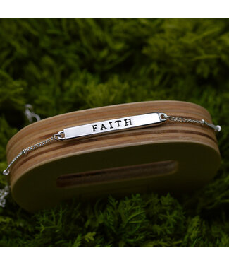Eden Merry Jewelry Walk Alongside Me Anklet - Silver Faith | 腳踝鍊