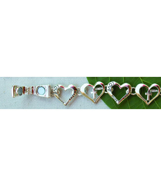 Eden Merry Jewelry Magnetic Hearts Collection - Faith/Hope/Love Cross/Heart Bracelet | 信望愛十字心形手鐲
