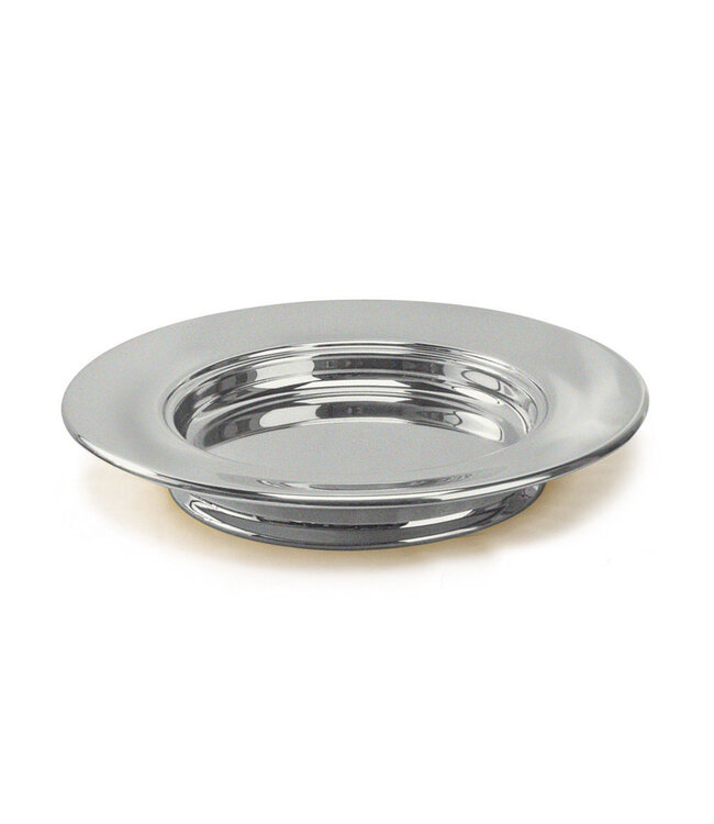 Polished Aluminum Communion Bread Plate - Stacking - 10" |  聖餐餅盤（10寸）（可堆疊）