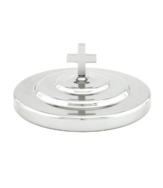 Communion Silvertone Bread Plate Cover - 6-3/4" | 聖餐餅碟蓋（6.75寸）
