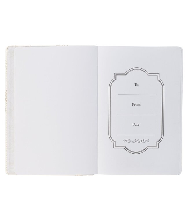 Everything Beautiful White Faux Leather Classic Journal - Ecclesiastes 3:11 | 仿皮經典筆記本