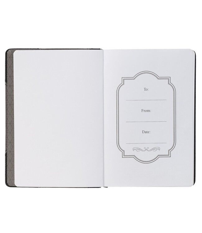 Be Strong in the Lord Black and Gray Lion Faux Leather Journal - Ephesians 6:10Be Strong in the Lord Black and Gray Lion Faux Leather Journal - Ephesians 6:10 | 仿皮經典日記本