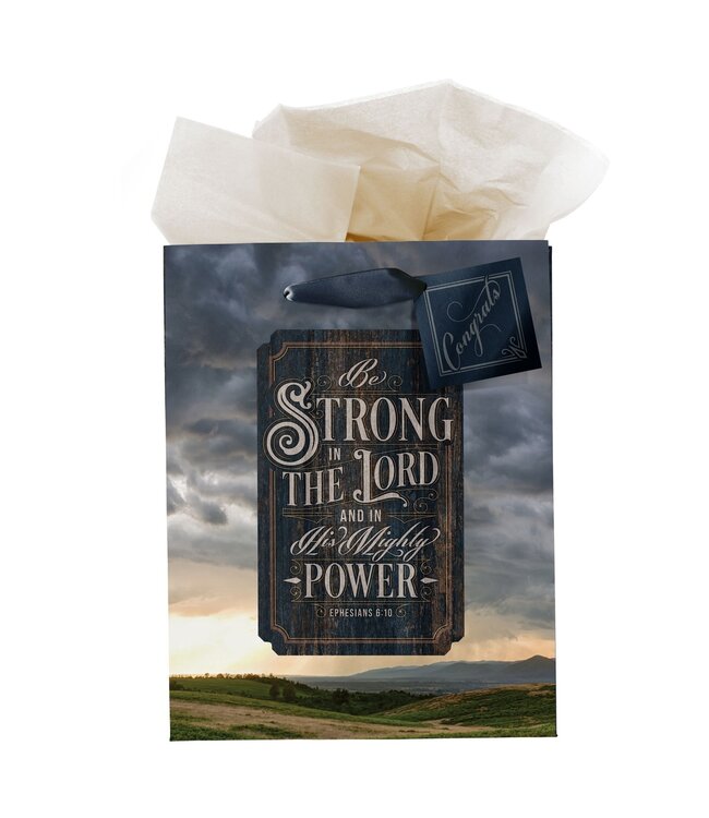 Strong in the Lord New Dawn Medium Gift Bag - Ephesians 6:10 | 禮物袋——中