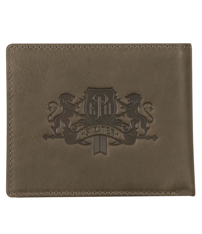 Be Strong in the Lord Charcoal-Brown Genuine Leather Wallet - Ephesians 6:10 | 炭灰棕色真皮錢包