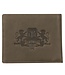 Be Strong in the Lord Charcoal-Brown Genuine Leather Wallet - Ephesians 6:10 | 炭灰棕色真皮錢包