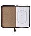 Man of God Honey-brown and Espresso Faux Leather Journal with Zipper Closure - 1 Timothy 6:11   | 仿皮拉鍊封口日記本