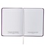 New Mercies Purple Floral Faux Leather Handy-sized Journal - Lamentations 3:22-23 | 仿皮便攜日記本