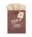 Man of God Brown Medium Gift Bag - 1 Timothy 6:11 | 中型禮物袋