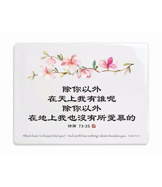 信望愛書房 Faith Hope Love Bookstore 經文牌飾品 C2008 除你以外